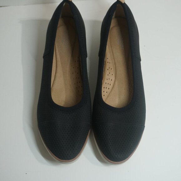 Rockport Stacie Perf Ballet - Black 8.5 - Picture 3 of 7